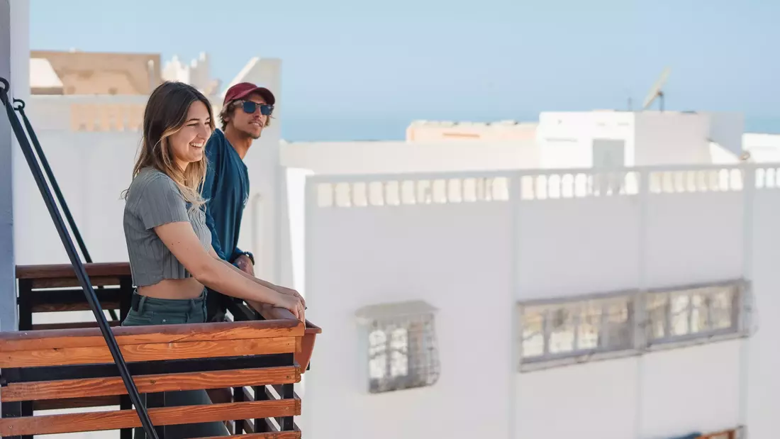 eigener Balkon mit Sea View