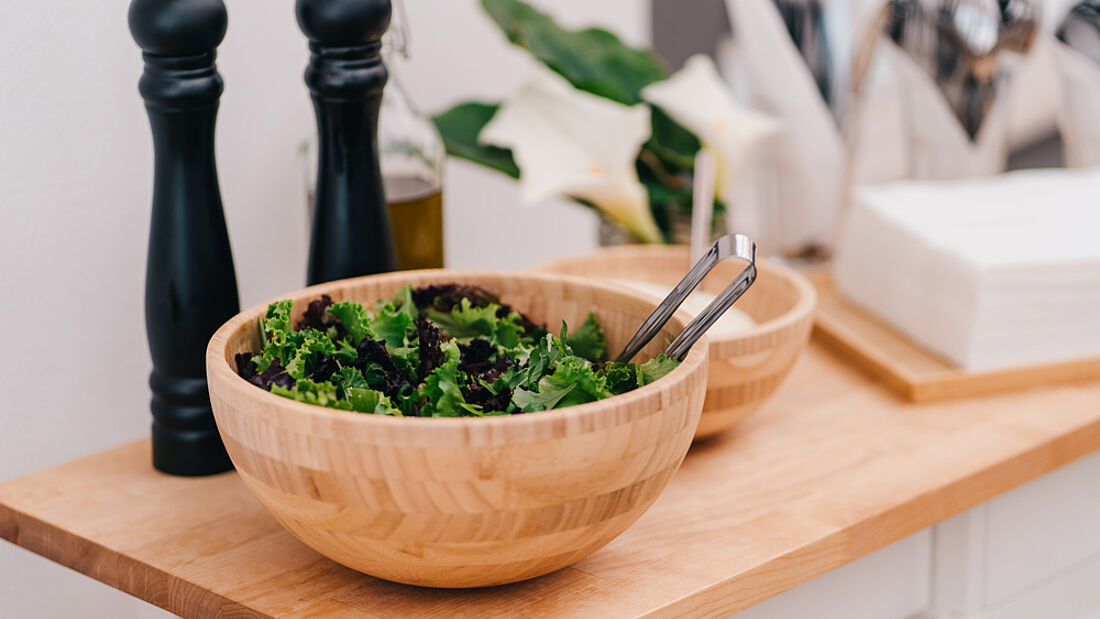 Salad station Surfcamp Portugal Peniche healthy food