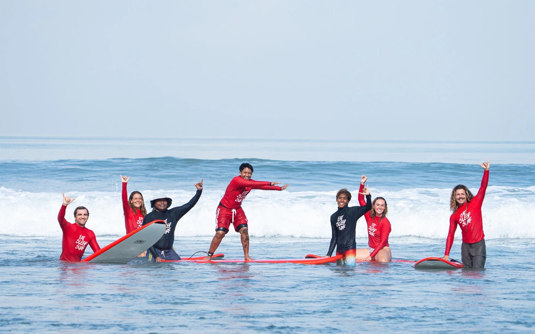 Surfen lernen Bali Seminyak Surfkurs