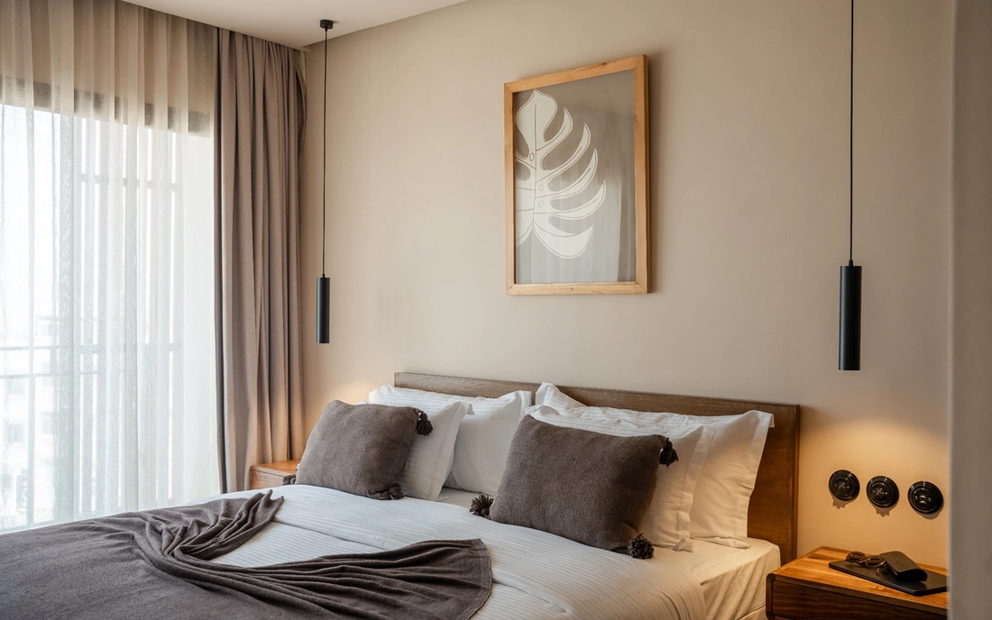 Boutique Surfcamp Marokko Tamraght Doppelzimmer Kingsize Betten
