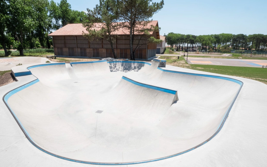 Surfcamp Vieux Boucau Frankreich Skatepark