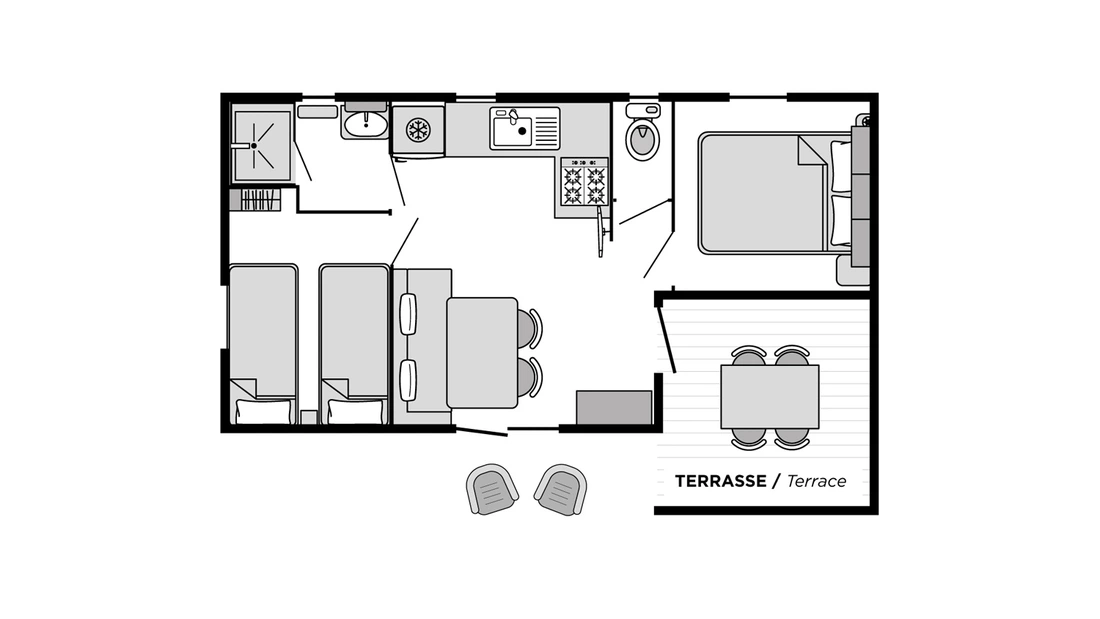 Familien Surfcamp Frankreich Mobile Home