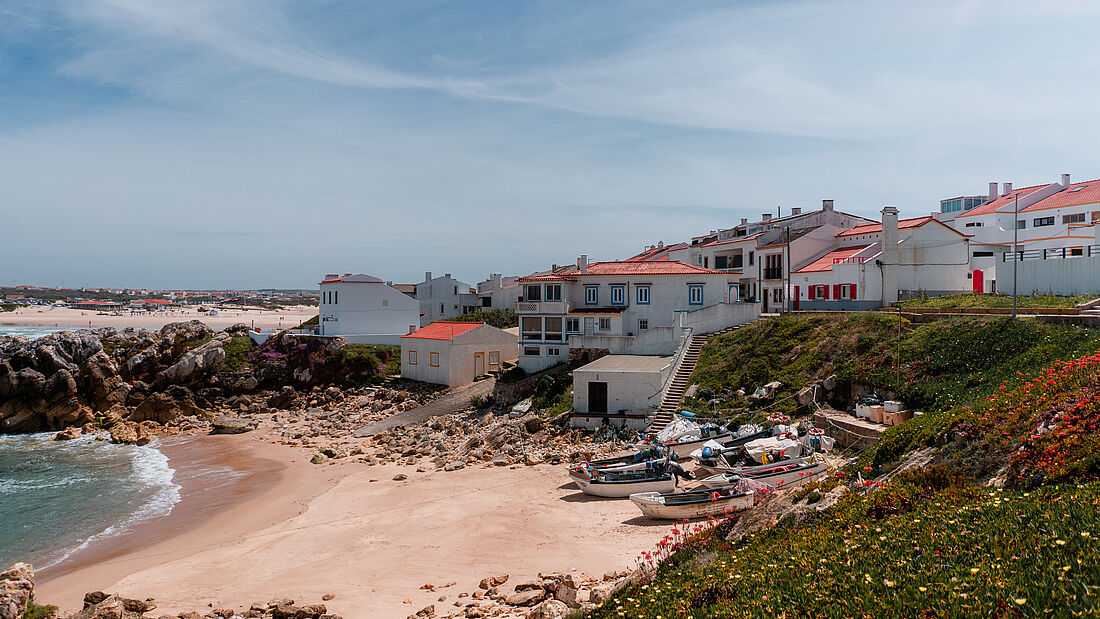 A variety of stunning coves awaits you Beach Life in the Pure Surf Camp Peniche