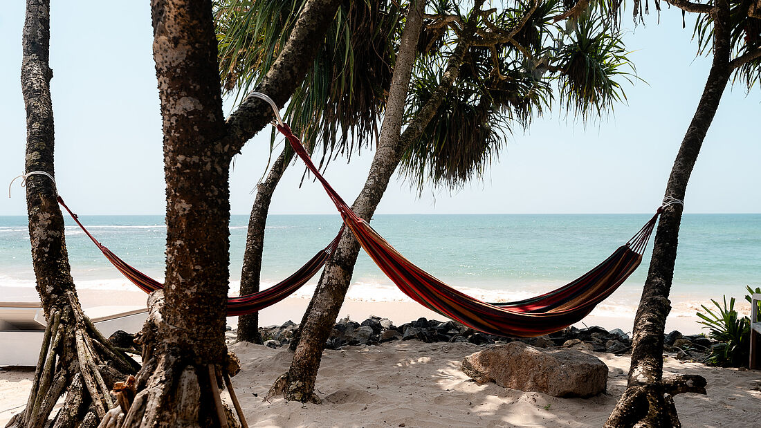 Beachfront Surfcamp Sri Lanka Kathaluwa Strandzugang