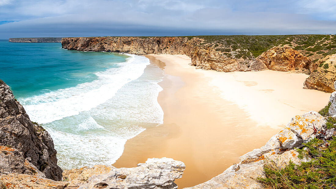 Algarve Surfen am Surfspot Beliche