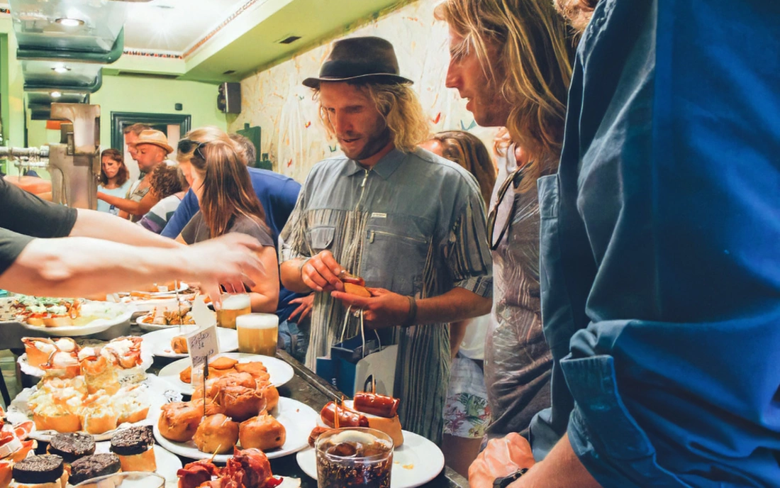 Surfcamp Zarautz Spanien Altstadt Tapas