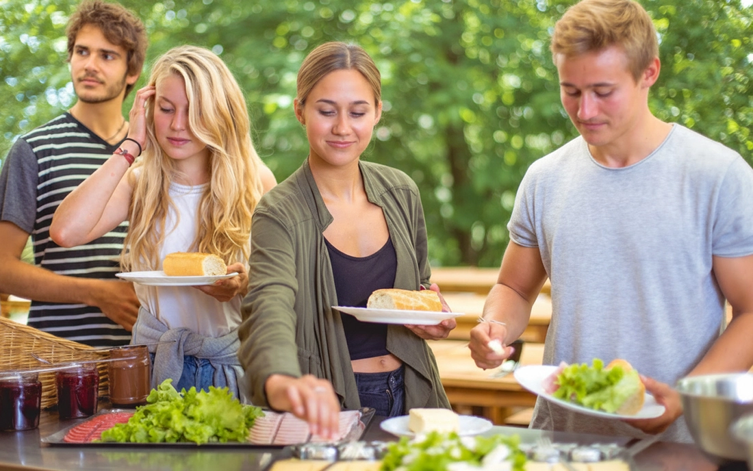 Surfcamp Vieux Boucau Frankreich Verpflegung