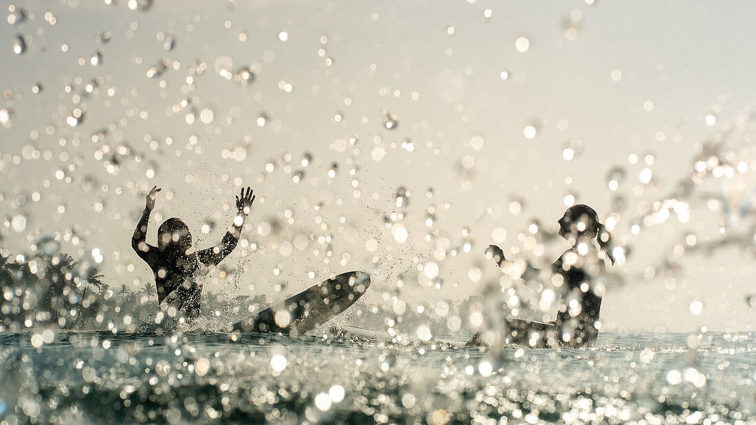 Spass wasser schlagen